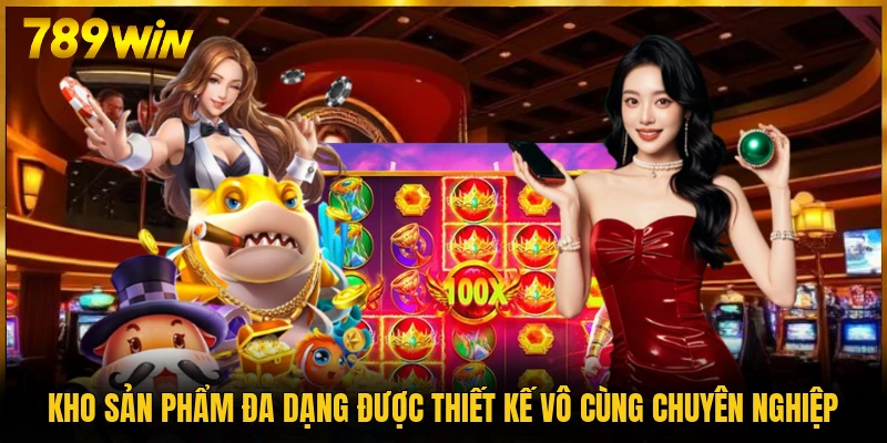 Kho sản phẩm đa dạng được thiết kế vô cùng chuyên nghiệp